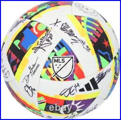 Houston Dynamo Signed MU Soccer Ball from 2024 MLS Season with24 Autos AE38397