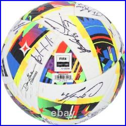 Houston Dynamo Signed MU Soccer Ball from 2024 MLS Season with24 Autos AE38398 Houston Dynamo Signed MU Soccer Ball from 2024 MLS Season with24 Autos AE38398