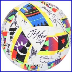 Houston Dynamo Signed MU Soccer Ball from 2024 MLS Season with24 Autos AE38398 Houston Dynamo Signed MU Soccer Ball from 2024 MLS Season with24 Autos AE38398
