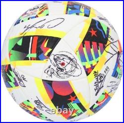 Houston Dynamo Signed MU Soccer Ball from 2024 MLS Season with24 Autos AE38398 Houston Dynamo Signed MU Soccer Ball from 2024 MLS Season with24 Autos AE38398