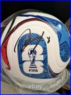 Hristo Stoichcov Auto Signed Trionda Soccer Ball Fanatics Authentic COA
