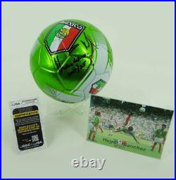 Hugo Sanchez Autographed Mexico National Team Soccer Ball with JSA COA