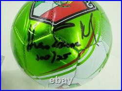 Hugo Sanchez Autographed Mexico National Team Soccer Ball with JSA COA