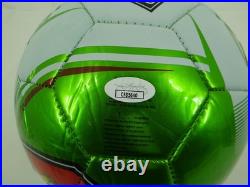 Hugo Sanchez Autographed Mexico National Team Soccer Ball with JSA COA