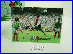Hugo Sanchez Autographed Mexico National Team Soccer Ball with JSA COA