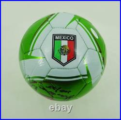 Hugo Sanchez Autographed Mexico National Team Soccer Ball with JSA COA