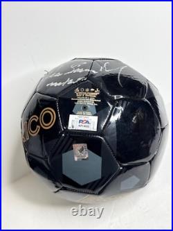 Hugo Sanchez Signed Mexico Soccer Ball Size 5 PSA AP18822