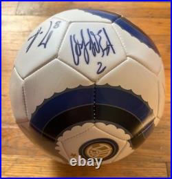 Inter Milan Signed Nike Italy Serie A Soccer Ball Materazzi + Motta + Cordoba