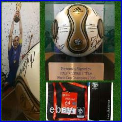 Italy World Champion 2006-Official Final Match Ball signed by the Team with COA