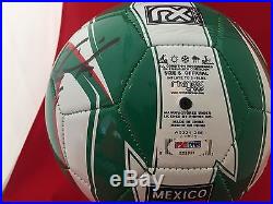 JAVIER CHICHARITO HERNANDEZ Signed Mexico Soccer Ball PSA/DNA