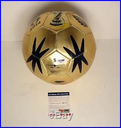 James Rodriguez Colombia 2014 Gold Boot World Cup Signed Soccer Ball Psa/dna Coa