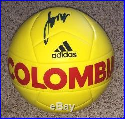 James Rodriguez Signed Adidas Colombia Soccer Ball with proof