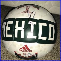 Javier Chicharito Hernandez Signed 2018 Mexico World Cup Soccer Ball Proof
