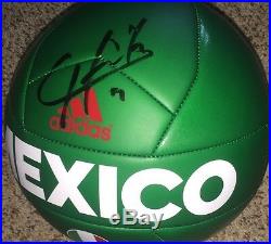 Javier Chicharito Hernandez Signed Mexico Soccer Ball Size 5 Full Name proof