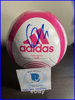 Javier Hernandez Chicharito Signed Soccer Ball Madrid Mexico BECKETT BJ082896