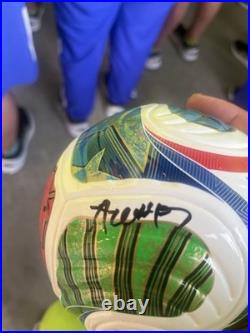 Jill Ellis, Arsene Wegner, Andoni Zubizarreta Autographed FIFA Mini Soccer Ball