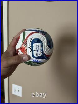 Jill Ellis, Arsene Wegner, Andoni Zubizarreta Autographed FIFA Mini Soccer Ball