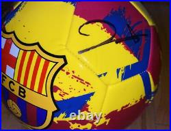 Joan Laporta Signed Barcelona Fc Logo Full Size Soccer Ball Coa