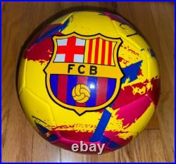 Joan Laporta Signed Barcelona Fc Logo Full Size Soccer Ball Coa