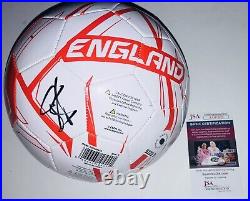 John Barnes Signed Autographed England Logo Soccer Ball Futbol Legend Jsa Coa