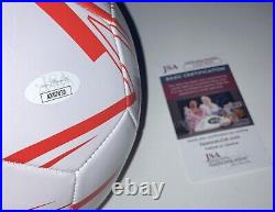John Barnes Signed Autographed England Logo Soccer Ball Futbol Legend Jsa Coa