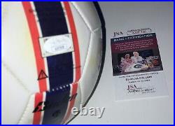 John Barnes Signed Autographed England Logo Soccer Ball Futbol Legend Jsa Coa #2