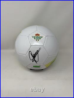 Johnny Cardoso Signed Autograph Ball Futbol Soccer Real Betis Full Size Psa Coa