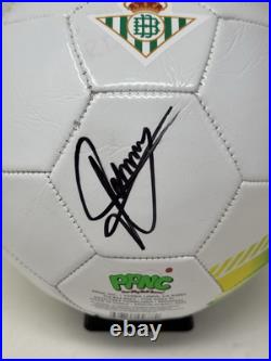 Johnny Cardoso Signed Autograph Ball Futbol Soccer Real Betis Full Size Psa Coa