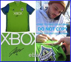 Jordan Morris signed Seattle Sounders FC soccer jersey COA proof autographed