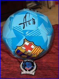 Jordi Alba Signed Official FC Barcelona Soccer Ball Inter Miami Star Beckett