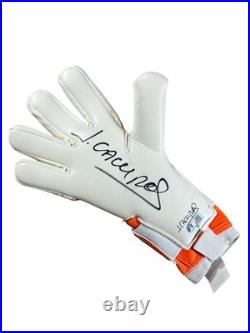 Jorge Campos Signed Goalkeeper Globe Orange JSA COA