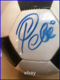 Jsa Auto Pele Signed Soccer Ball Brazil Football World Cup Cosmos Legend Size 5