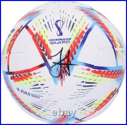 Julian Alvarez Argentina National Signed 2022 FIFA World Cup Adidas Soccer Ball Julian Alvarez Argentina National Signed 2022 FIFA World Cup Adidas Soccer Ball