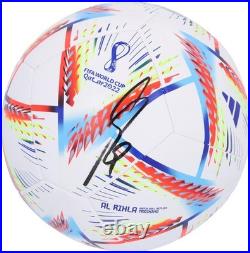 Karim Benzema France Autographed 2022 FIFA World Cup Adidas Soccer Ball Karim Benzema France Autographed 2022 FIFA World Cup Adidas Soccer Ball