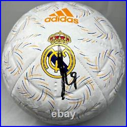 Karim Benzema Signed Adidas Real Madrid Ball Soccer BAS Beckett Witnessed