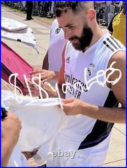 Karim Benzema Signed Real Madrid Soccer Ball With Proof