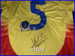 Kevin Castano Signed Columbia Soccer Jersey Legend Superstar Beckett