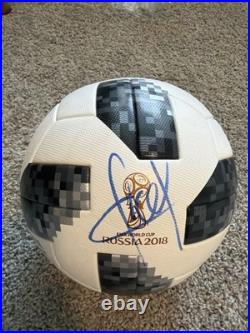Kylian Mbappe 2018 FIFA World Cup Signed Soccer Ball COA Certificate of Auth
