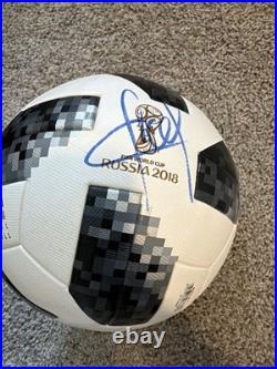 Kylian Mbappe 2018 FIFA World Cup Signed Soccer Ball COA Certificate of Auth