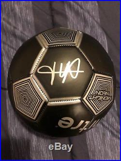 Kylian Mbappe Autographed Black Soccer Ball France World Cup Russia 2018