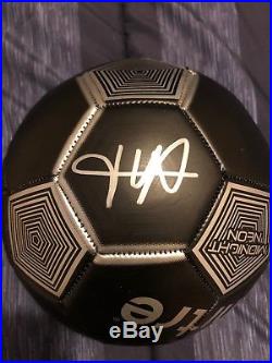 Kylian Mbappe Autographed Black Soccer Ball France World Cup Russia 2018