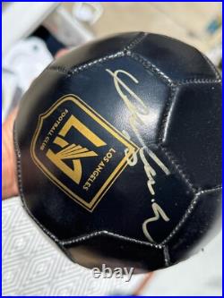 LAFC Mini Soccer Ball autographed by CARLOS VELA