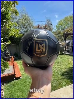 LAFC Mini Soccer Ball autographed by CARLOS VELA