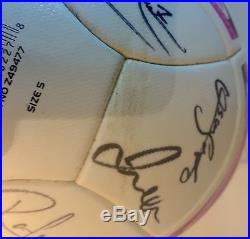 LA Galaxy signed Ball Beckham Donovan Keane Signed Game Used Ball