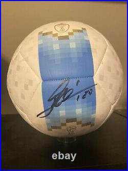 LIONEL LEO MESSI ADIDAS SIGNED AUTOGRAPHED SOCCER CLEAT & BALL Beckett COA