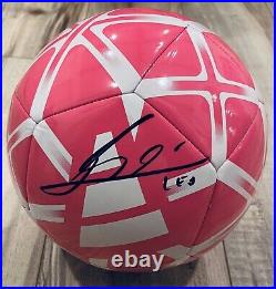 Lionel Messi Inter Miami Signed Photo - 12x8 A4 Framed Football Poster With Gold Accents