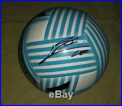 LIONEL MESSI hand signed autographed MESSI Adidas Ball COA Argentina Barcelona