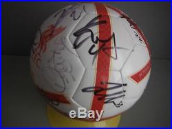 LIVERPOOL FC 2015/16 SIGNED BALL SOCCER FOOTBALL by FIRMINO-COUTINHO-STURRIDGE
