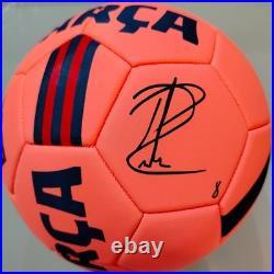 Lamine Yamal, Pedri and Raphinha Signed Barcelona Soccer Ball Official With COA