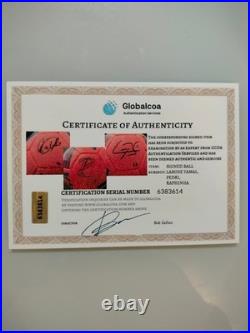 Lamine Yamal, Pedri and Raphinha Signed Barcelona Soccer Ball Official With COA